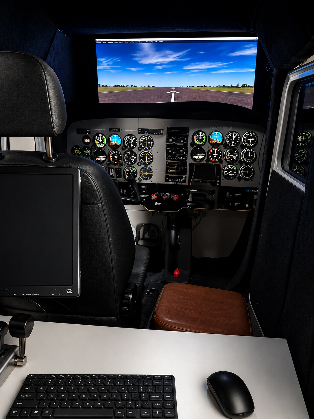 Simulador Cessna 182 RG — ANAC habilitado